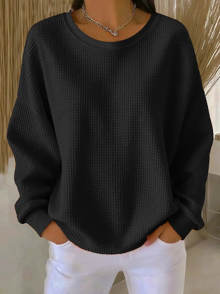 Women's Wool-Mix Long Sleeve Knit Sweater