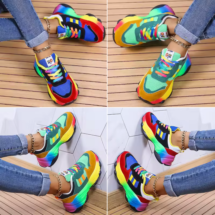 Women’s Faux Leather Chunky Platform Sneakers