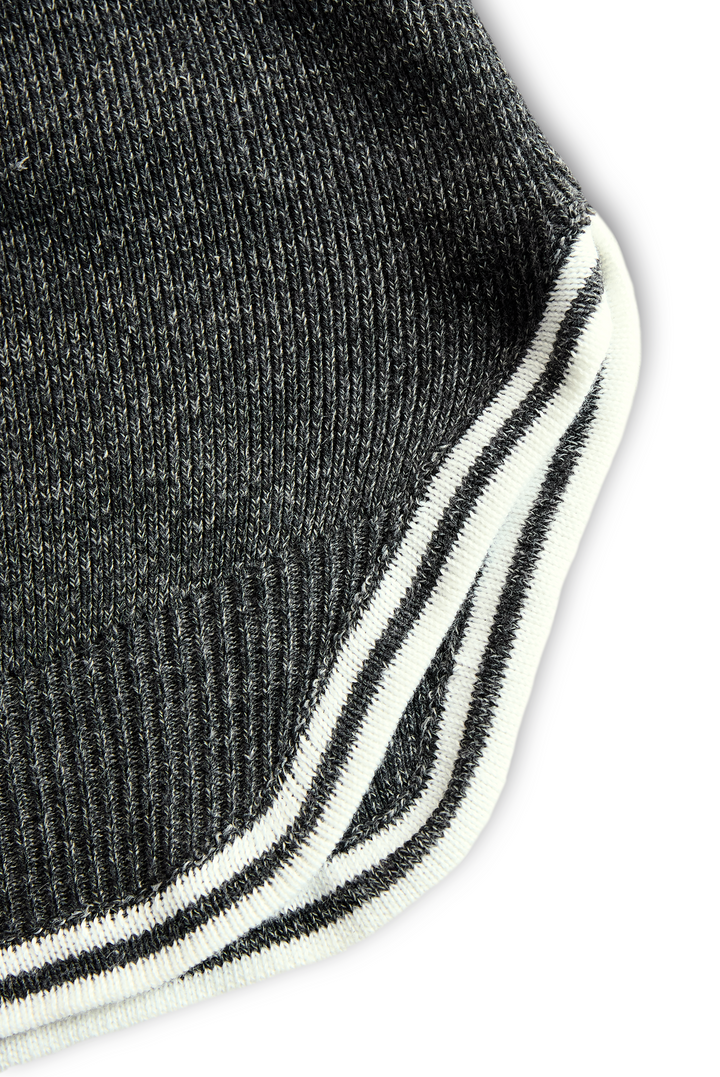 Robe-pull mini en maille pour femme à manches ballon et demi-zip