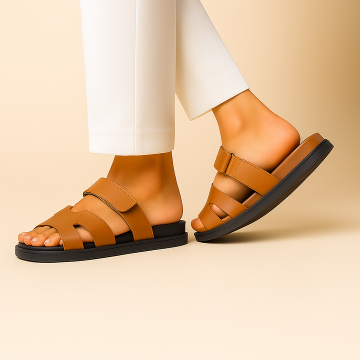 Leather Summer Slides Sandals For Men and Women