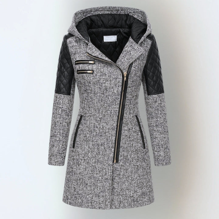 Women’s Asymmetric Zip Hooded Fleece Jacket