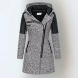 Women’s Asymmetric Zip Hooded Fleece Jacket