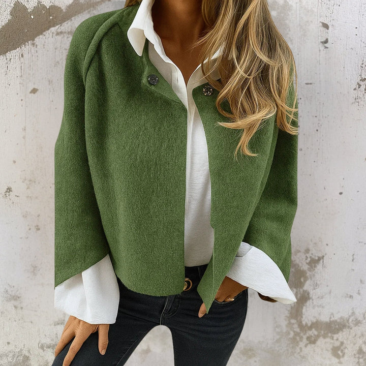 Women Knit O-Neck Cape Coat Cardigan Jacket