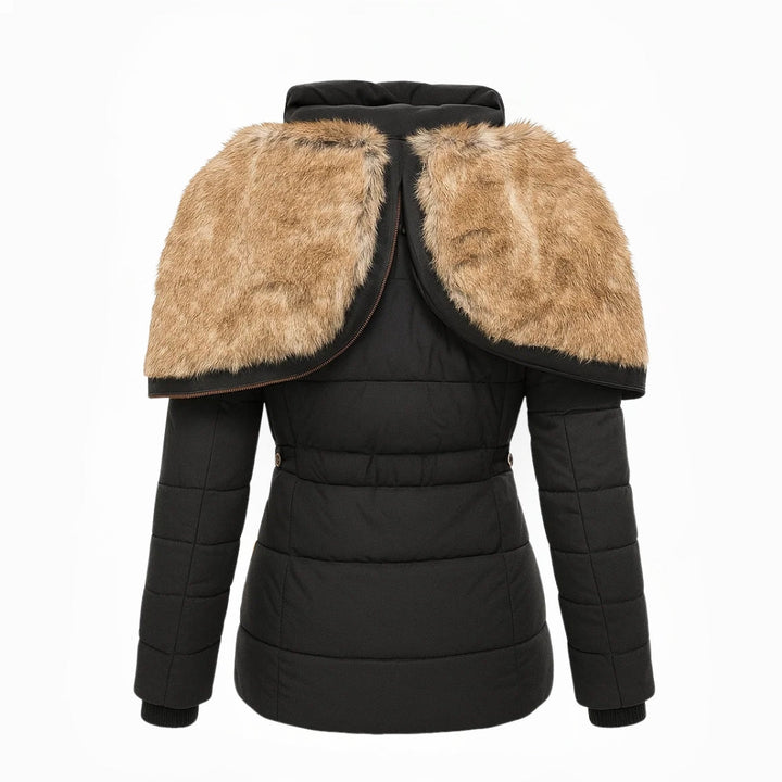 Women's Fleece Hooded Puffer Parka Jacket