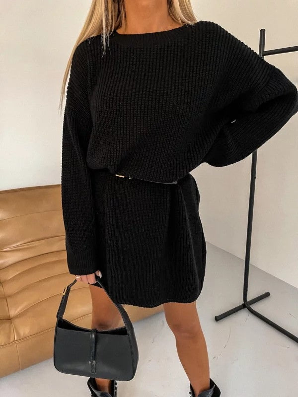 Women’s Oversized Merino Wool Tunic Sweater Dress