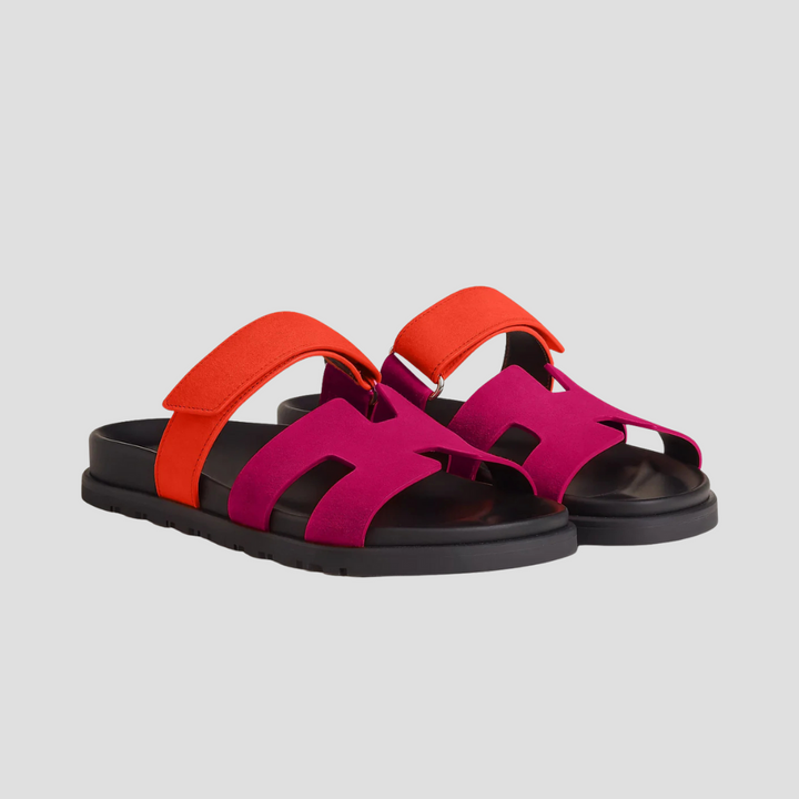 Leather Summer Slides Sandals For Men and Women