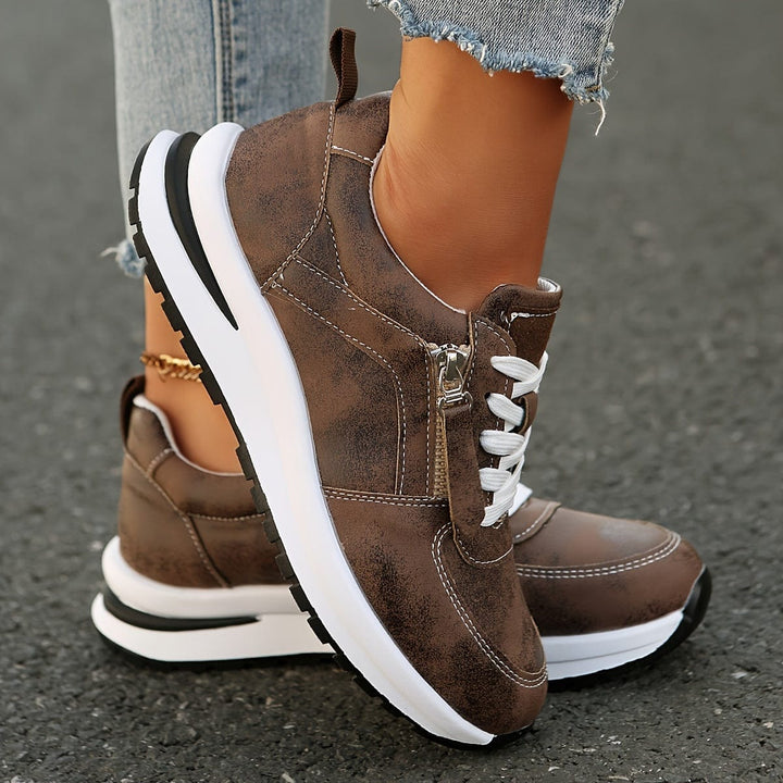Women’s Leather Orthopedic Walking Sneakers