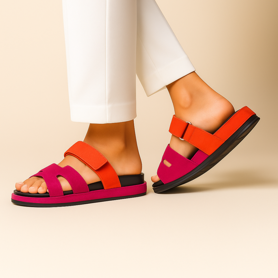 Leather Summer Slides Sandals For Men and Women
