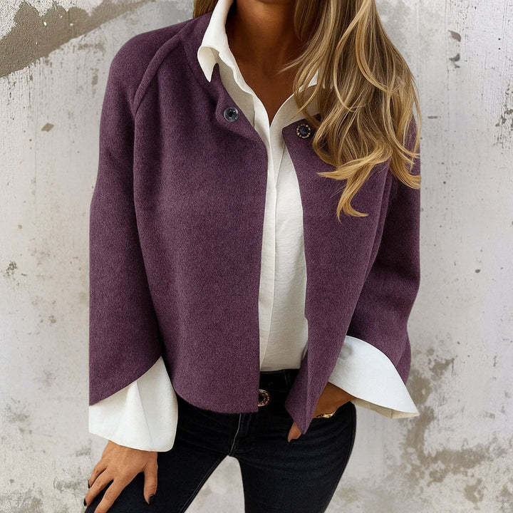 Women Knit O-Neck Cape Coat Cardigan Jacket