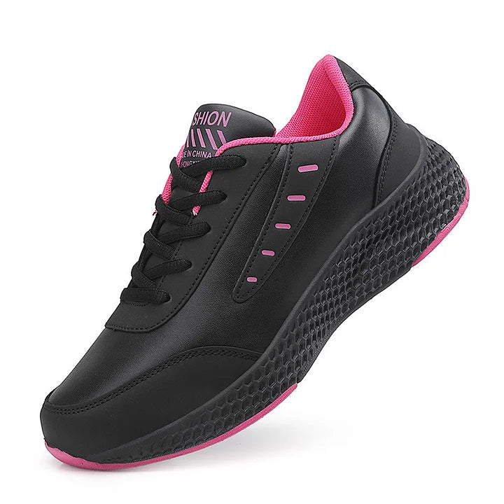 Women's Lightweight Leather Running Sneakers