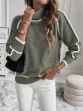 Women's Sweater Turtleneck Wool Knit Pullover