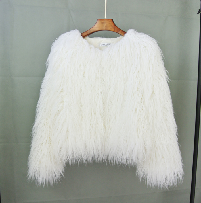 Women's Faux Fur Shag Jacket Shaggy Coat
