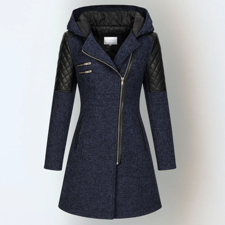 Women’s Asymmetric Zip Hooded Fleece Jacket