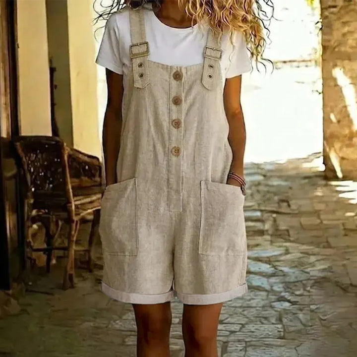 Women's Denim Shorts Romper Overalls Dungarees
