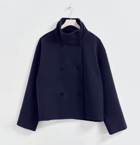 Women's Wool High Neck Jacket Outerwear