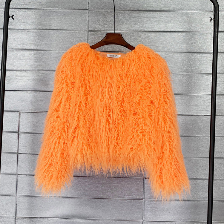 Women's Faux Fur Shag Jacket Shaggy Coat