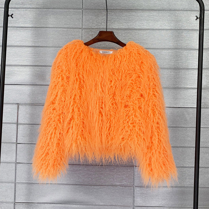 Women's Faux Fur Shag Jacket Shaggy Coat
