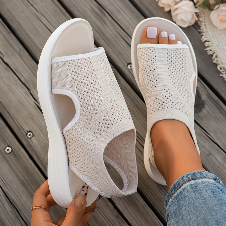 Women's Knit Slip-On Cushioned Sandals