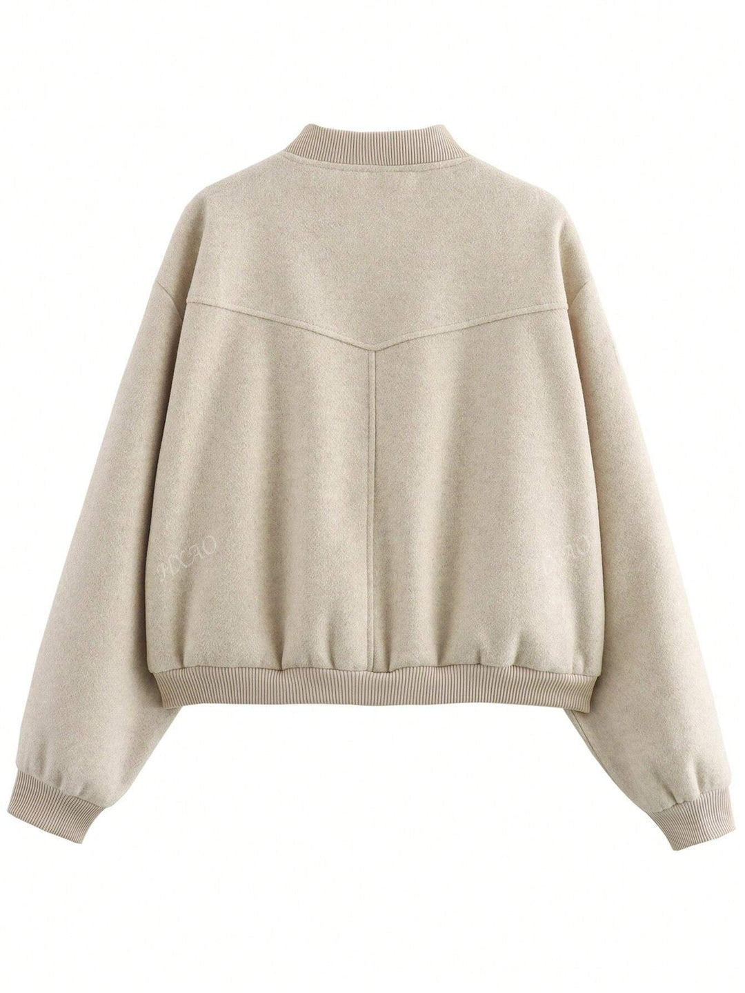 Women's Fleece Bomber Jacket Warm Casual Outerwear Coat