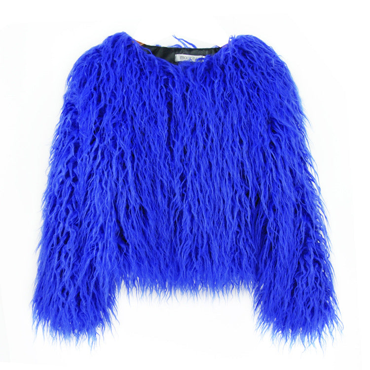Women's Faux Fur Shag Jacket Shaggy Coat