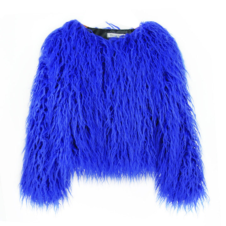 Women's Faux Fur Shag Jacket Shaggy Coat