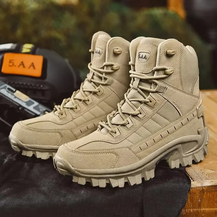 Tactical Boots Men's Leather Military Combat Hiking Shoes