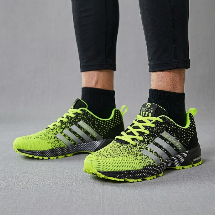 Men's Knit Mesh Breathable Running Shoes Athletic Gym Trainers Sneakers