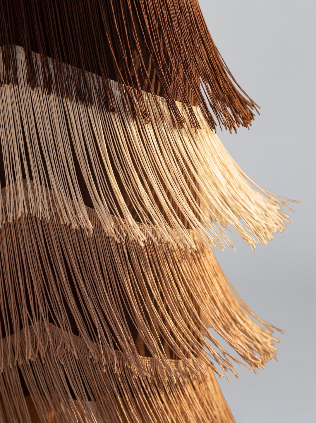 Women's Knit V-Neck Fringe Midi Dress