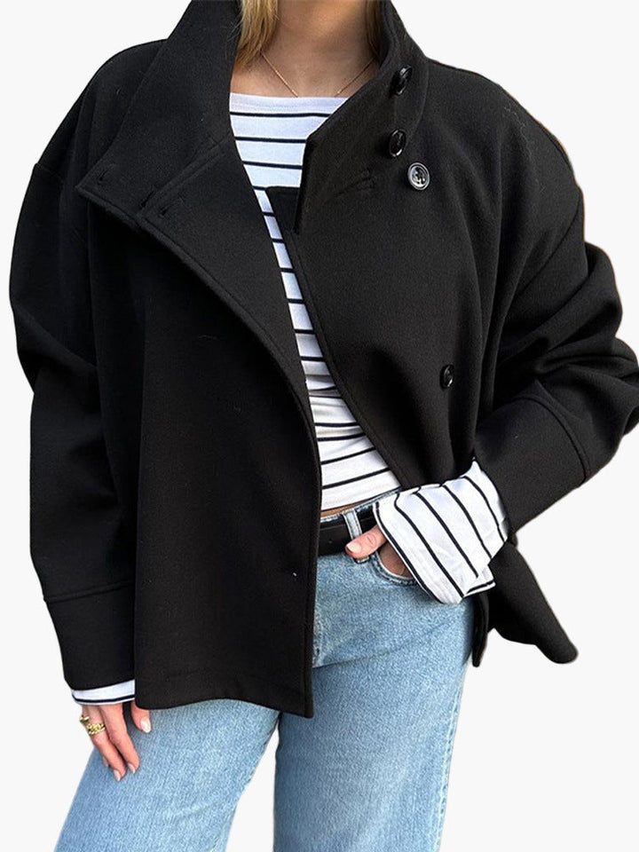 Women's Wool High Neck Jacket Outerwear
