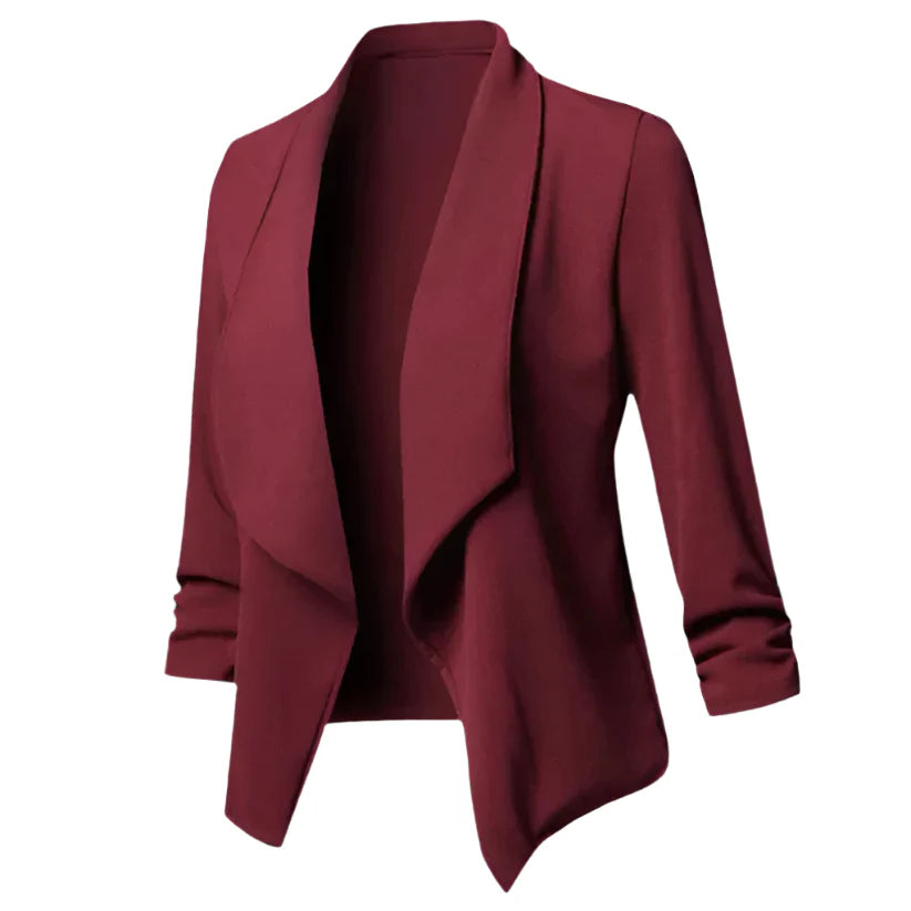 Women's Knit Open-Front Business Blazer
