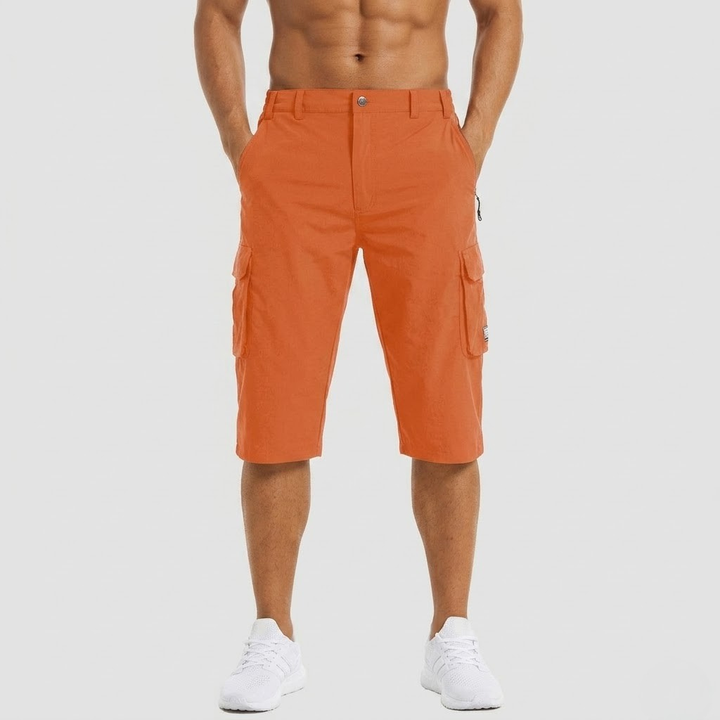 Men's Nylon Ripstop 3/4 Length Cargo Hiking Shorts