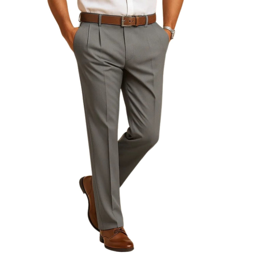 Pantalon habillé formel pour homme en mélange de laine