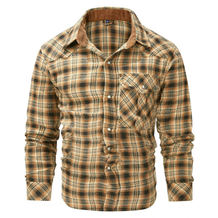 Men's Checked Fleece Lined Flannel Shirt