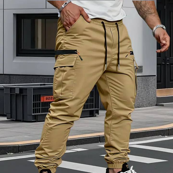 Men's Cargo Trousers Sport Casual Utility Joggers Pants
