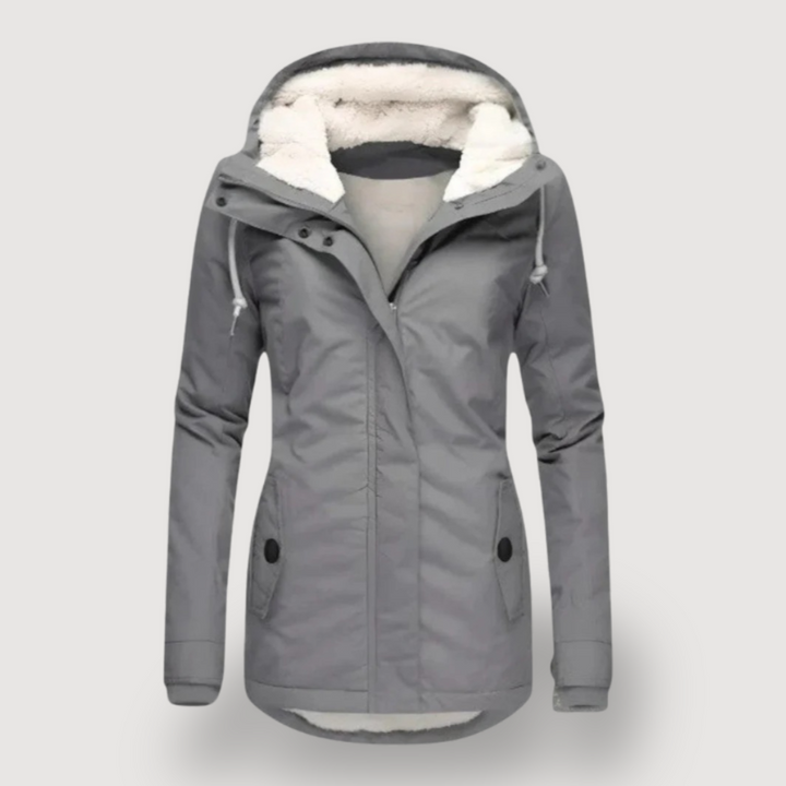 Women’s Hooded Water-Resistant Fleece-Lined Jacket