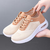 Women's Knit Mesh Breathable Slip-on Shoes Running Sneakers