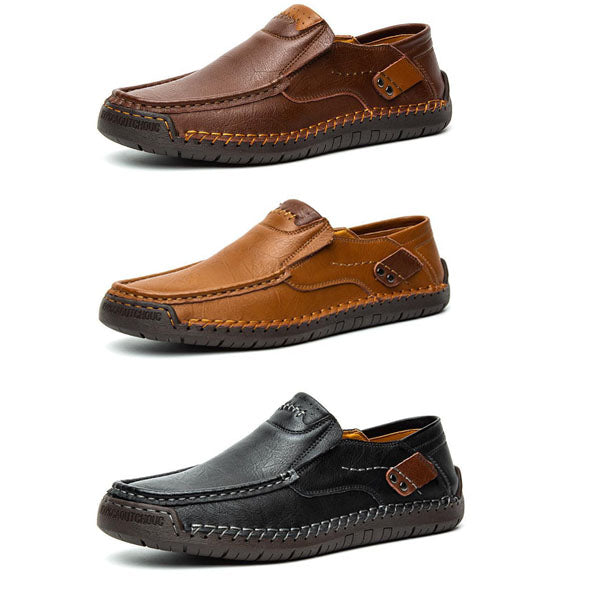 Men's Leather Slip-On Driving Loafers