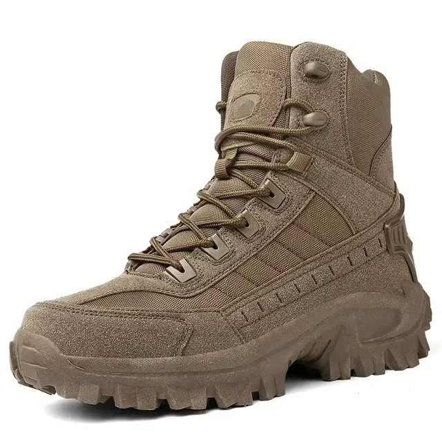 Tactical Boots Men's Leather Military Combat Hiking Shoes