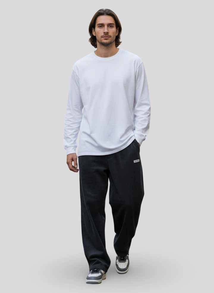Men's Loose-Fit Wide-Leg Corduroy Pants