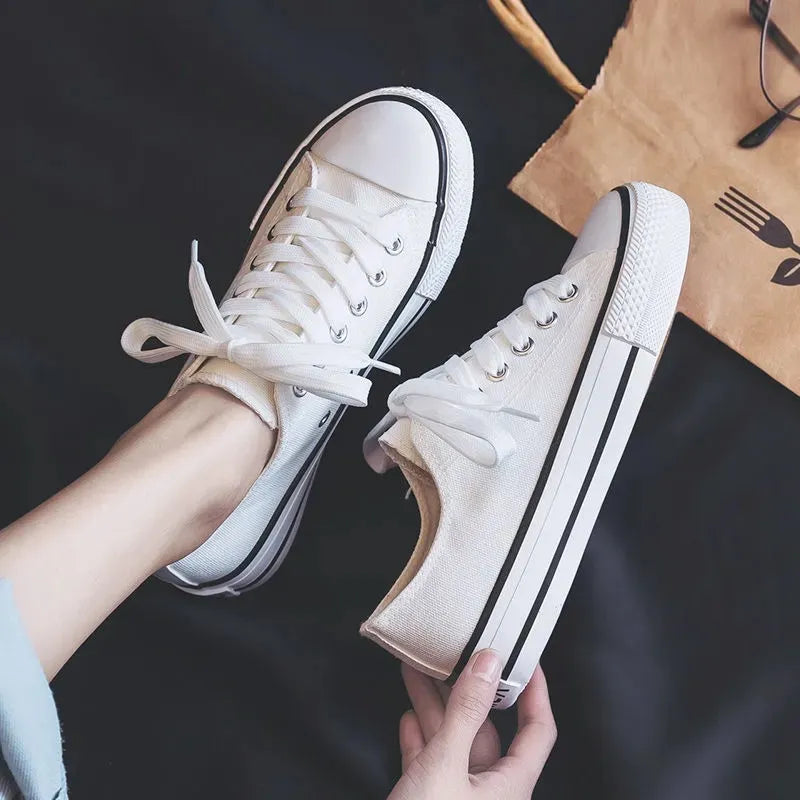 Women's Canvas Sneakers Summer Fashion Low Top Casual Shoes