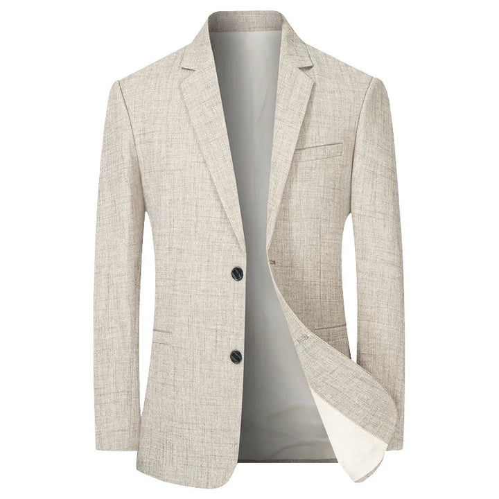 Men's Linen Slim Fit Notch Lapel Blazer Sport Coat