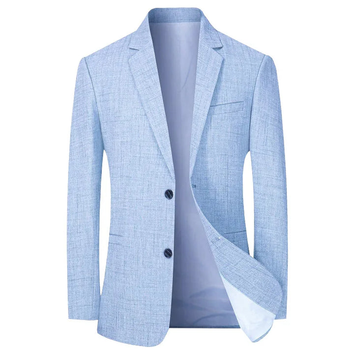 Men's Linen Slim Fit Notch Lapel Blazer Sport Coat