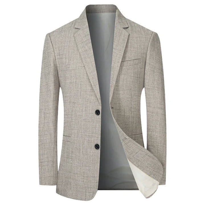 Men's Linen Slim Fit Notch Lapel Blazer Sport Coat