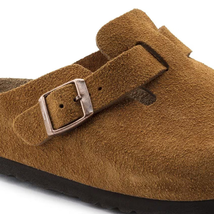 Clogs Men's Leather Casual Slip On Mules Summer Comfort Walking Shoes