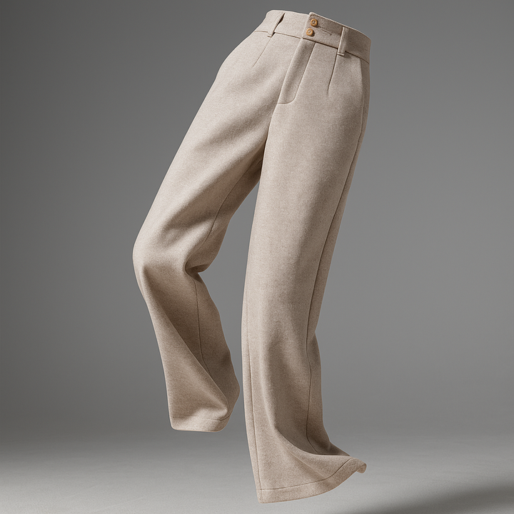 Women's Wool Trousers Wide Leg Pants