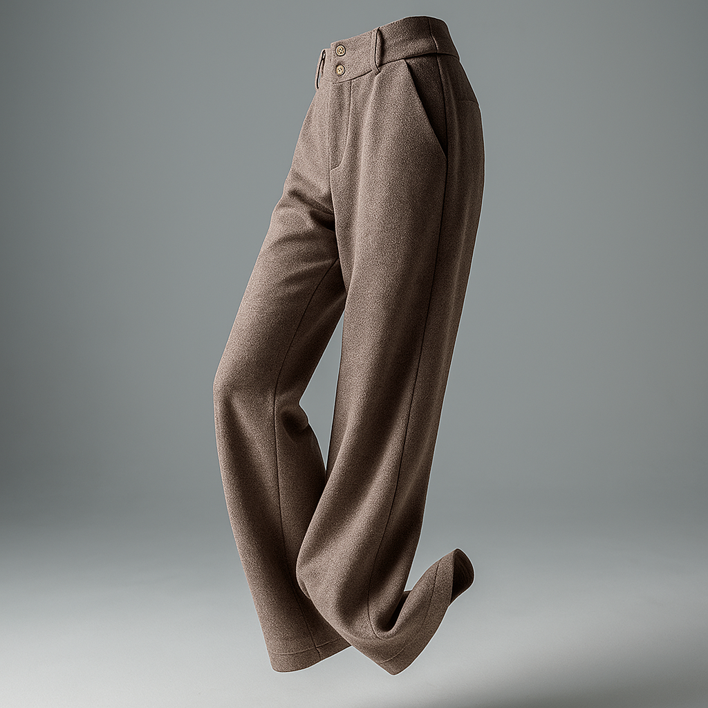 Women's Wool Trousers Wide Leg Pants