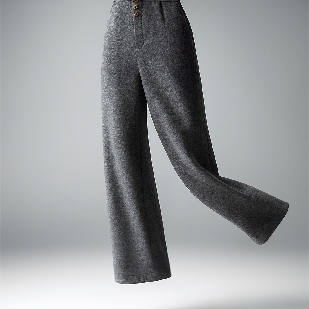 Women's Wool Trousers Wide Leg Pants