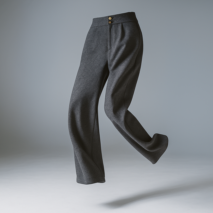 Women's Wool Trousers Wide Leg Pants