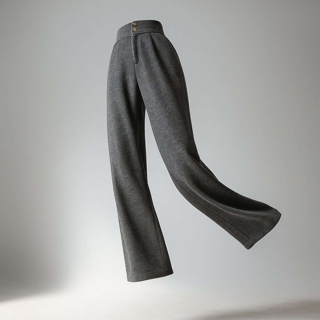 Women's Wool Trousers Wide Leg Pants