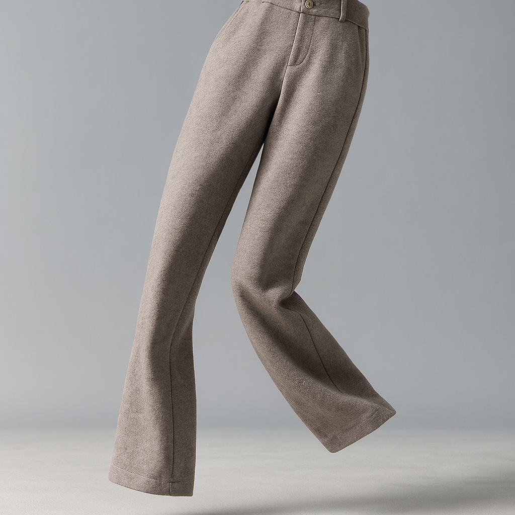 Women's Wool Trousers Wide Leg Pants